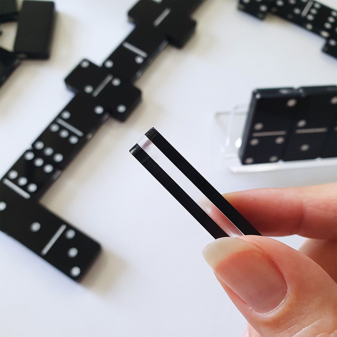 Jogo de Dominó Oficial em Acrílico